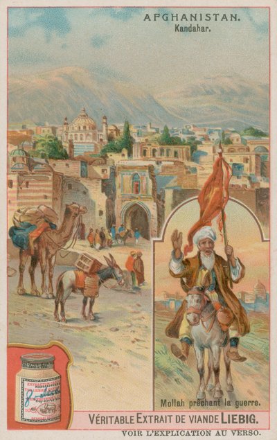 The City of Kandahar and a Mullah Preaching War by European School